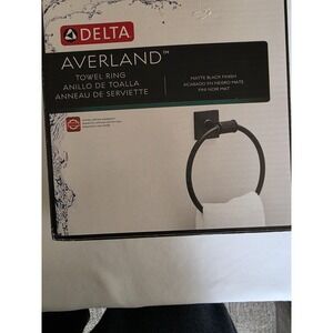 Delta AVE46-MB Averland Towel Ring And Toilet Roll Holder in Stainless Steel.